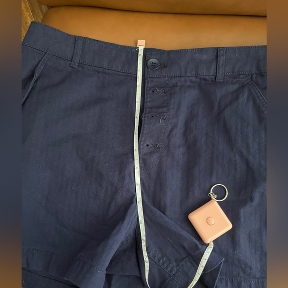 OLD NAVY High Rise Navy Blue Button Fly Shorts Size 12 - Picture 11 of 12
